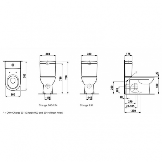 Чаша унитаза LAUFEN PRO (8.2495.8.000.000.1)