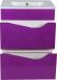 Комплект мебели Bellezza Эйфория 60 фиолетовая с раковиной Квадро - фото №5