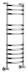 Полотенцесушитель водяной Margaroli Luna 434-11 110x40 (4343711CRN) хром - фото №1