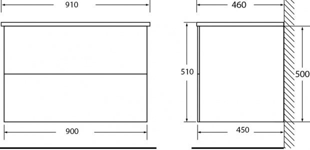 Тумба с раковиной BelBagno Kraft 90 rovere tabacco