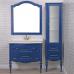 Комплект мебели ValenHouse Эстетика 100, синяя, подвесная, ручки бронза - фото №1