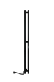 Полотенцесушитель электрический INDIGO STYLE PRO  120x10 (LSPRE120-10BRRt) черный муар