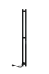 Полотенцесушитель электрический INDIGO STYLE PRO  120x10 (LSPRE120-10BRRt) черный муар - фото №1
