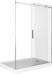 Душевая дверь в нишу Good Door Galaxy WTW-110-C-B профиль черный - фото №3