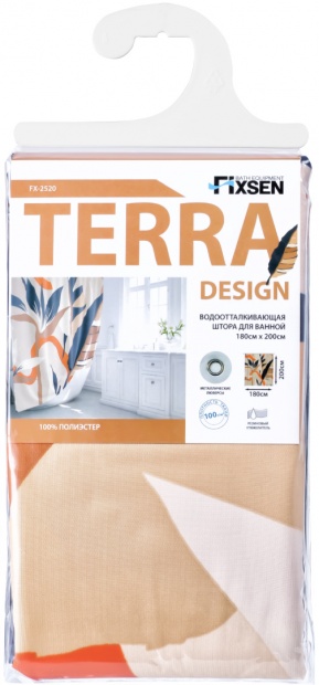 Штора для ванной Fixsen Design FX-2520 Terra