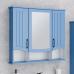 Зеркало-шкаф Runo Марсель 80, синий - фото №1
