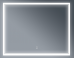 Зеркало Бриклаер Эстель-2 100 с подсветкой, сенсор на зеркале - фото №1