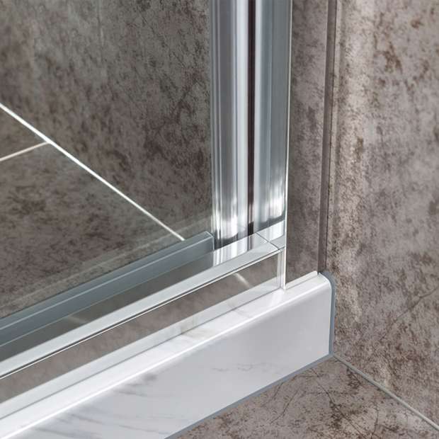 Душевая дверь в нишу Vincea Slim-U VDS-2SU140CL 140 см, профиль хром, стекло прозрачное
