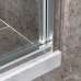 Душевая дверь в нишу Vincea Slim-U VDS-2SU140CL 140 см, профиль хром, стекло прозрачное - фото №3