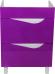 Тумба с раковиной Bellezza Эйфория 60 фиолетовая с раковиной Квадро - фото №3
