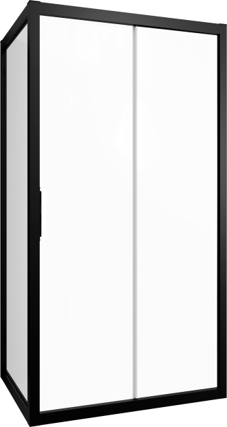 Душевой уголок STWORKI Эстерсунд 110x80 см профиль черный матовый, с поддоном