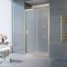 Душевая дверь в нишу Vegas Glass ZP TUR NOVO 155 09 10 155 см, профиль золото, стекло сатин - фото №1