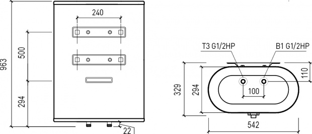 Водонагреватель Thermex Omnia 80 V