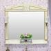 Зеркало Sanflor Адель 100, белое, патина золото - фото №1
