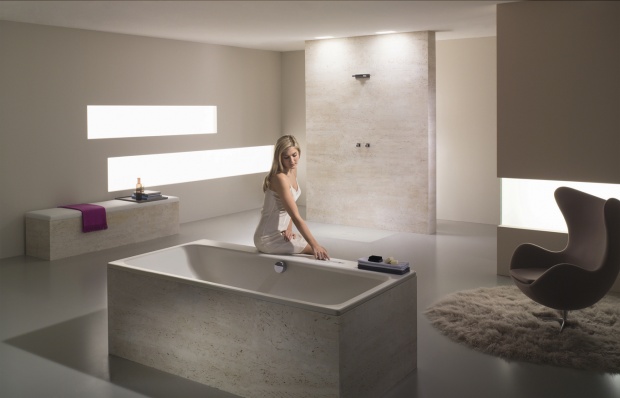 Стальная ванна Kaldewei Asymmetric Duo 744 с покрытием Easy-Clean