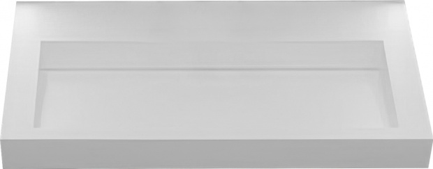 Тумба с раковиной Armadi Art Flat 80 подвесная, белый глянец