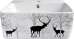 Раковина Bronze de Luxe Deer 1060BD черная - фото №4