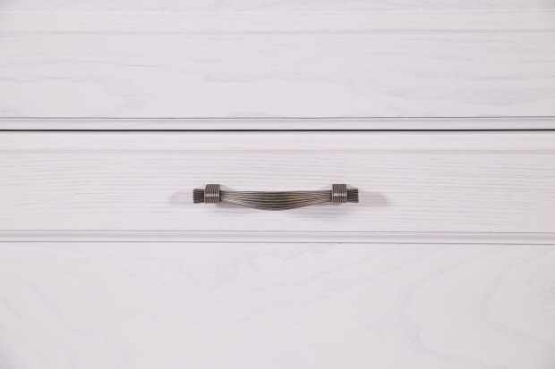 Комплект мебели ASB-Woodline Прато 70 белая, патина серебро