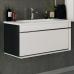 Комплект мебели Roca Aneto 80 белая, черная - фото №4