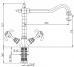 Смеситель для кухонной мойки Paini Ornellaia (87CR570BKM) - фото №2
