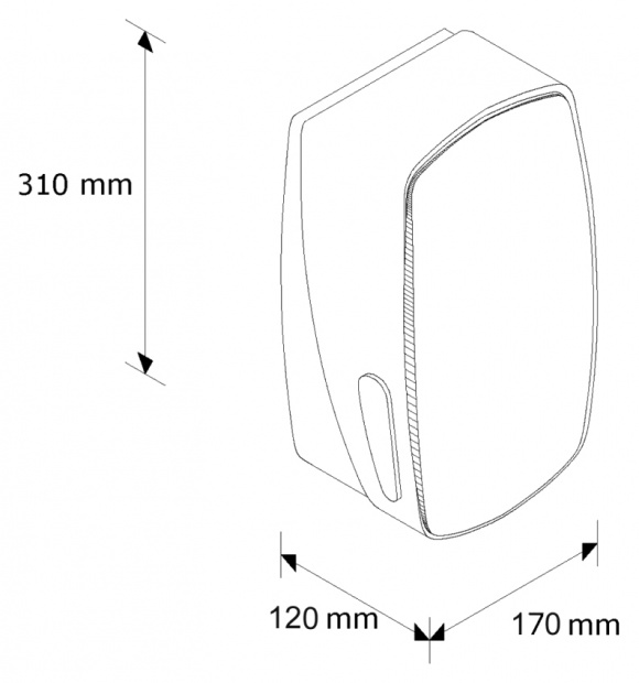 Диспенсер для туалетной бумаги Merida Mercury (BMC401)