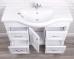 Комплект мебели ValenHouse Эллина 120 белая, 4 ящика, 1 дверца, ручки хром - фото №5