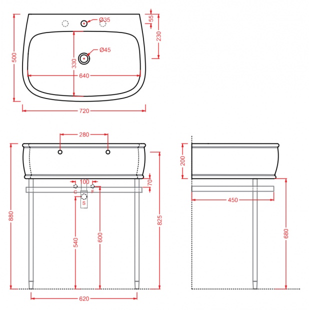 Раковина накладная ARTCERAM AZULEY 70 (AZL003 01;00)