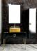 Комплект мебели Armadi Art Lucido 100 черная глянцевая, раковина 878-G - фото №2