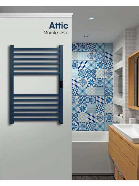 Полотенцесушитель электрический INDIGO ATTIC 80x50 (LСLATCE80-50MFRt) синий