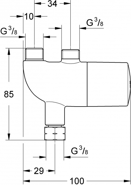 Термостат для раковины GROHE GROHTHERM MICRO (34487000)
