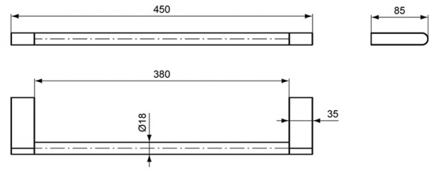 Полотенцедержатель Ideal Standard Connect (N1386AA)