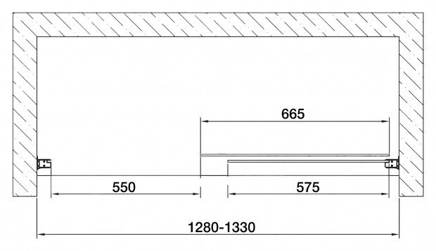 Душевая дверь Vegas Glass ZP 130x190 (ZP 130 01 01)