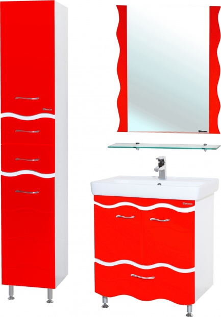 Комплект мебели Bellezza Мари Волна 80 белая/красная
