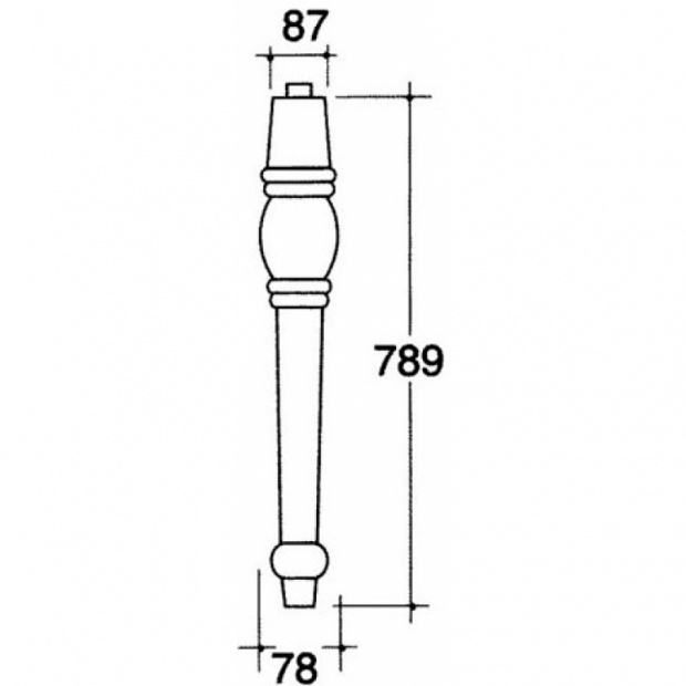 Ножки для раковины KERASAN RETRO (1083bi 1шт.)