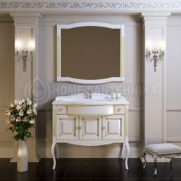 Комплект мебели Opadiris Лаура 120 белый с патиной