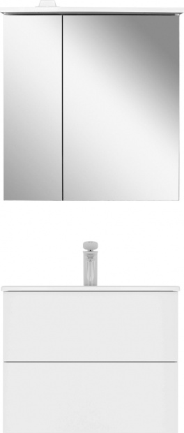 Зеркало-шкаф Am.Pm Spirit V2.0 60 L с LED-подсветкой, белый глянец