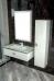 Комплект мебели Armadi Art Lucido 100, жемчужная белая, раковина 852-100-W, ножки хром - фото №3