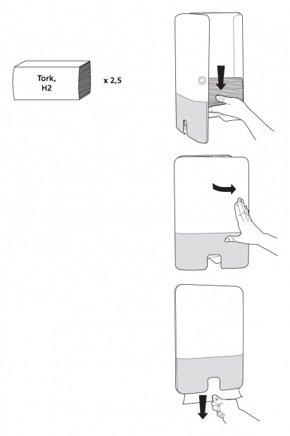 Диспенсер для бумажных полотенец Tork Elevation Xpress Н2 (552000-60)