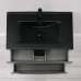 Комплект мебели BOND CUBE 80 графит матовый, черная раковина - фото №7