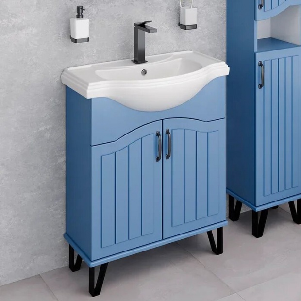 Комплект мебели Runo Марсель 65, напольная, синяя