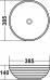 Раковина Melana 806-T4029-B15 - фото №3