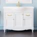 Комплект мебели ValenHouse Эллина 105 белая, фурнитура золото - фото №2