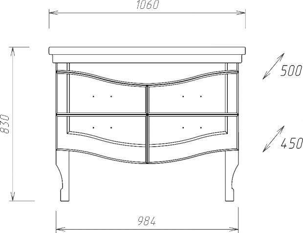 Комплект мебели Onika Адель 105.16