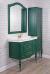 Комплект мебели ValenHouse Эстетика 100, зеленая, подвесная, ручки бронза - фото №2