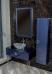 Тумба с раковиной Armadi Art Lucido 100 насыщенный синий, раковина 813, ножки хром - фото №3