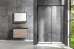 Душевая дверь в нишу Vincea Lugano VDS-1L130CLB-1 130 см, профиль черный - фото №2