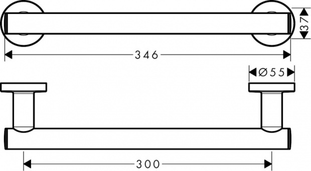 Поручень Hansgrohe Logis Universal (41713000)