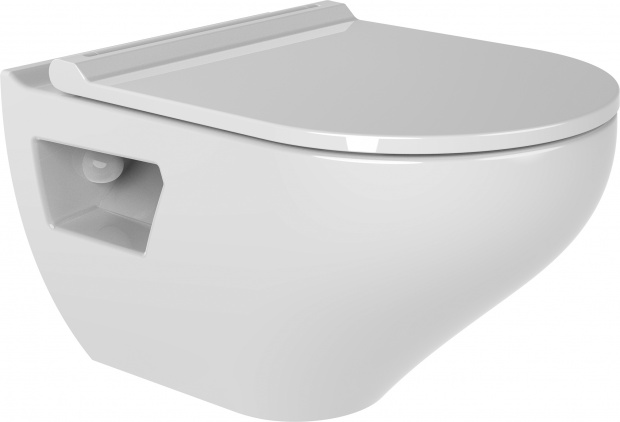 Комплект: Унитаз подвесной Bien Ion безободковый + инсталляция для унитазов Ideal Standard Prosys Frame с белой кнопкой