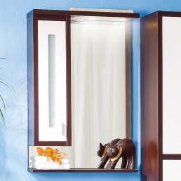 Зеркало-шкаф Бриклаер Бали 62 венге, белый глянец, L