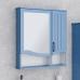 Зеркало-шкаф Runo Марсель 65, синий - фото №1